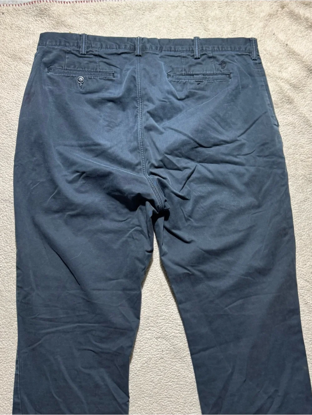 Polo Ralph Lauren Pants Mens 38L Stretch Classic Fit Chino Gray Mid Rise 38x35.5